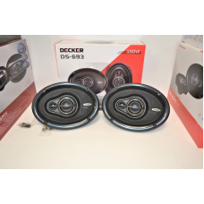 Автоакустика Decker DS-693 автомобільні динаміки овали 6*9" дюйма 150 ват 3-х смугова акустична система