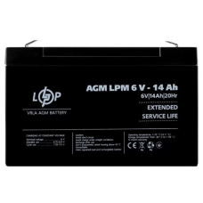 Акумулятор LogicPower AGM LPM 6-14 AH 6В