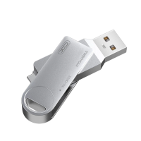 USB Флешка с отверстием для фиксации Flash Drive XO DK03 USB-Type-C 3.0 / 32Gb Стальной