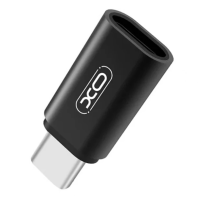 Перехідник OTG XO NB131 Micro-USB - Type-C, Black