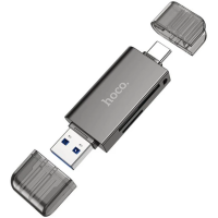 Кардридер Hoco HB39 USB 3.0/Type-C high-speed card reader 5Gbps SD/TF OTG/Type-C/карт ридер/переходник