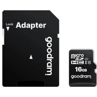 Карта пам'яті MicroSDHC 16GB UHS-I Class 10 GOODRAM + SD-adapter