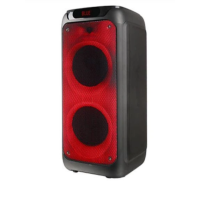 Акустична переносна Bluetooth колонка GD-8512 з двома радіомікрофонами 2*8" 50 Вт FM, USB, AUX, RGB