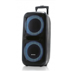 Акустична колонка з акумулятором ZXX-7575 2500 Вт, переносна Bluetooth система караоке з двома радіомікрофонами 