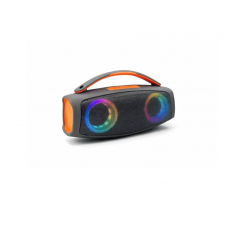 Портативна Bluetooth колонка BT-K21 10 Вт з LED підсвіткою, USB, TF/microSD, AUX 3.5 мм, зарядка Type-C