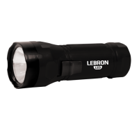 LED фонарь ручной аккумуляторный LEBRON L-HL-10, ABS, черный, 1W, 250mAh