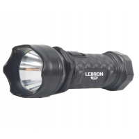 LED ліхтар ручний акумуляторний LEBRON L-HL-12, ABS, чорний, 1W, 250mAh