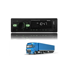 Автомагнітола на 24 вольта магнітола на фуру Fantom FP-324 Black/Green