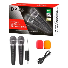 Мікрофони для караоке DPUS DS-02S DOUBLE WIRELESS KARAOKE + echo effect + vol + battery