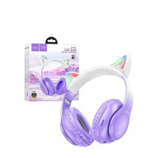 Навушники Bluetooth HOCO W42 Cat Ear ВУШКИ violet