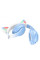Бездротові навушники Bluetooth HOCO Cat ears W42 Blue з вушками та підсвічуванням