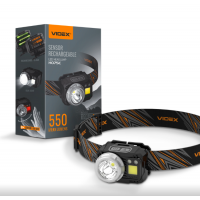 Налобний світлодіодний ліхтарик VIDEX VLF-H075C 550Lm 5000K