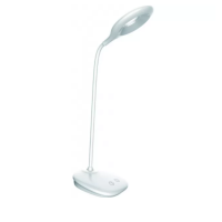 Світлодіодний настільний світильник Luxel 6W IP20 (білий) + USB, нічник (TL-04W)