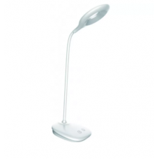 Світлодіодний настільний світильник Luxel 6W IP20 (білий) + USB, нічник (TL-04W)