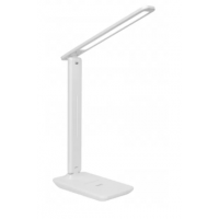Світлодіодний настільний світильник Luxel 6W IP20 (білий) +акумулятор, USB (TL-15W)