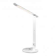 LED лампа настільна LEBRON L-TL-L, 8W, 4100K, 3 рівня по-сті, нічник, біла, з блоком жи-ня