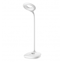 LED лампа настільна LEBRON L-TL-L-44, 4W, 4100K, Li-ion 1200mAh, біла, USB