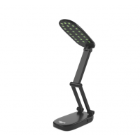 LED лампа настільна LEBRON L-TL-L, 6W, 4100K, Lead-acid, чорна, з блоком живлення