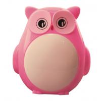 LED Нічник в розетку "Совеня" з вимикачем LEBRON L-W004, 1W, рожевий