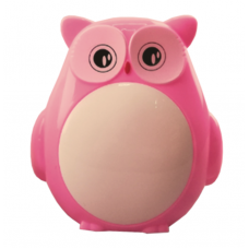 LED Нічник в розетку "Совеня" з вимикачем LEBRON L-W004, 1W, рожевий