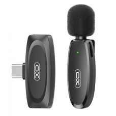 Бездротовий мікрофон петличний XO MKF08B Type-C частота 2.4GHz/ємністю 70mAh Black