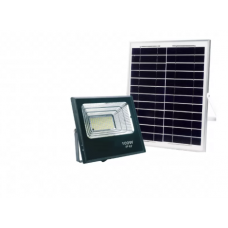 Світлодіодний прожектор Luxel на сонячних батареях з мікрохвильовим датчиком руху IP65 40W (SFL-40C)