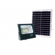 Світлодіодний прожектор Luxel на сонячних батареях з мікрохвильовим датчиком руху IP65 25W (SFL-25C)