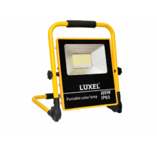 Світлодіодний прожектор Luxel переносний автономний із сонячною панеллю 100W IP65 (SFLP-100)