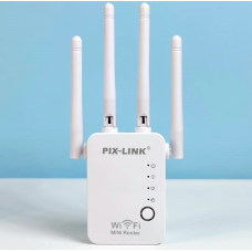 Ретранслятор, підсилювач WiFi сигналу PIX-LINK WR16Q Білий
